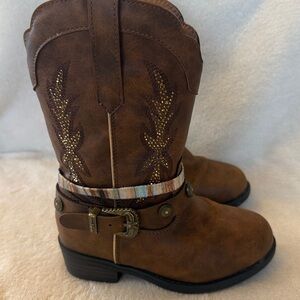 Rodeo Roper girls cowboy boots toddler size 10